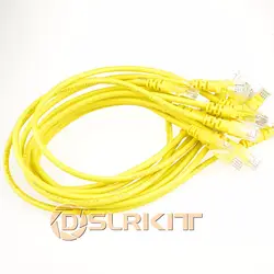 Лот 10 кабели/16 дюймов 42 см 568B CAT5E UTP Ethernet RJ45 Соединительный кабель сетевой кабель