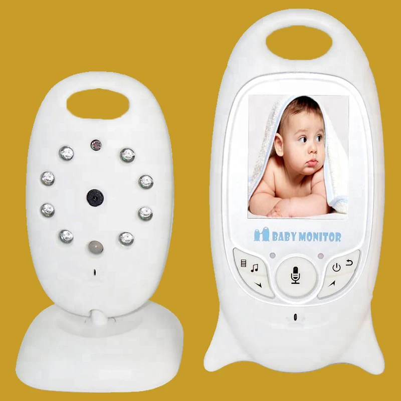 

Wireless Video Baby Monitor 2.0 inch Color Security Camera 2 Way Talk NightVision IR LED Temperature Monitoring with 8 Lullaby