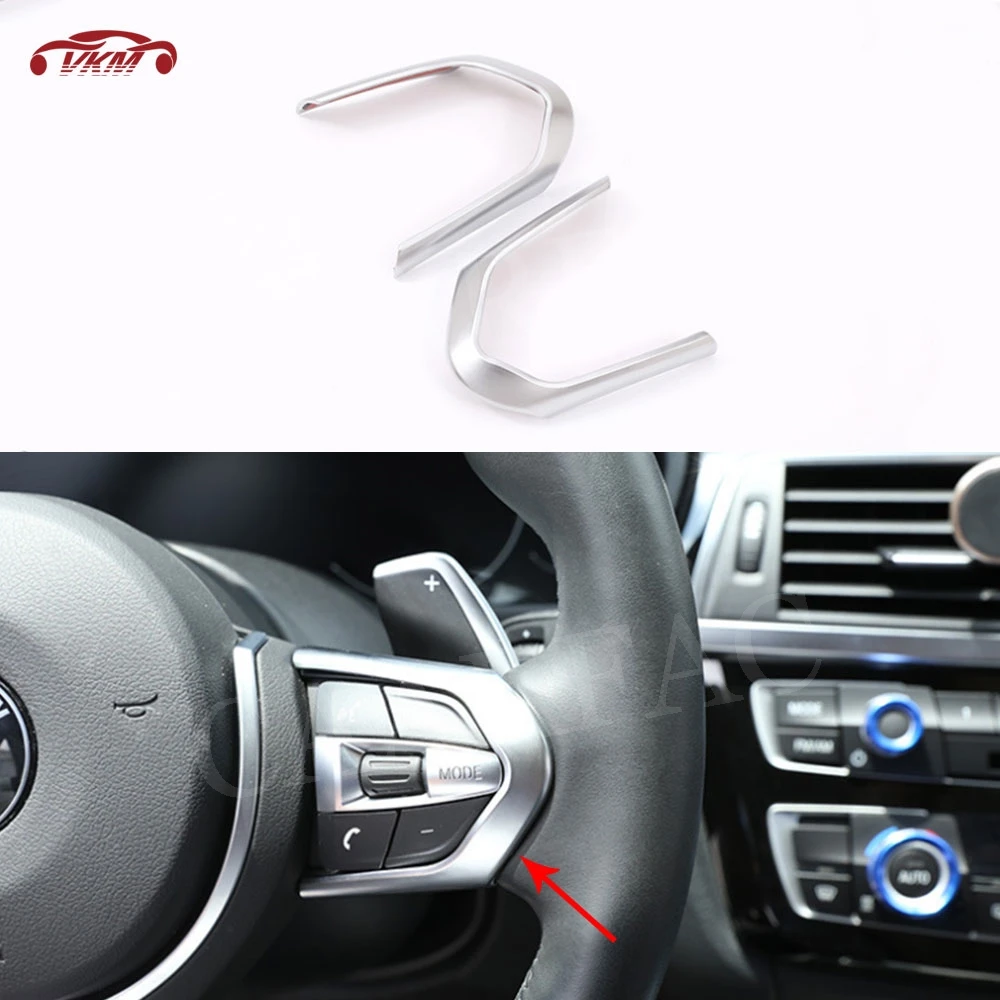 

ABS Carbon Look Car Steering Wheel Key Button Frame Trim Mouldings Interior for BMW F20 F22 F30 F32 F10 F06 F15 F16 M-Sport