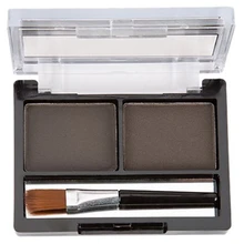 LAMEILA, двойной эффект, для макияжа глаз, для бровей, пудра, палитра, набор, 2 цвета, тени для век, для увеличения бровей, с угловой головкой, водостойкая