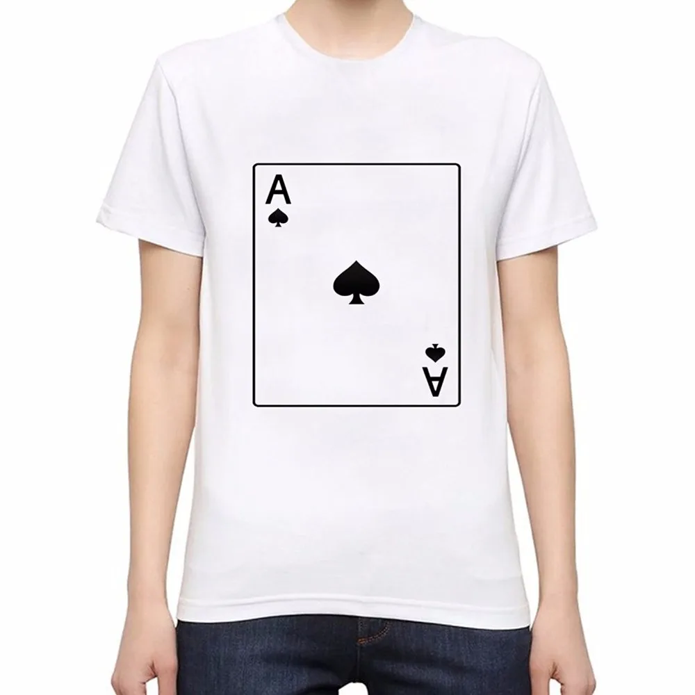 New style T shirt men brand clothing fashion T shirt ACE OF SPADES male
