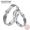 1PCS 925 Silver Rings for Men Women 100% Real 925 Sterling Silver Top Quality Frosted Flakes Ring Couple Jewelry Finger Ring ► Photo 1/6