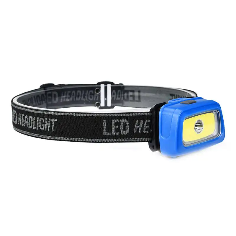 Powerful led flashlight COB LED Headlamp Mini Headlight Battery Powered Flashlight Camping Head Torch by AAA battery #3o8 (5)