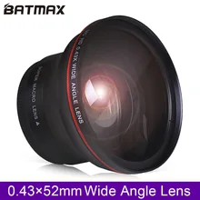 52MM 0.43x Batmax Professional HD Wide Angle Lens (w/Macro Portion) for Nikon D7100 D7000 D5500 D5300 D5200 D5100 D3300 D3200 D3 цена 52MM 0.43x Batmax Professional HD Wide Angle Lens (w/Macro Portion) for Nikon D7100 D7000 D5500 D5300 D5200 D5100 D3300 D3200 D3 цены онлайн