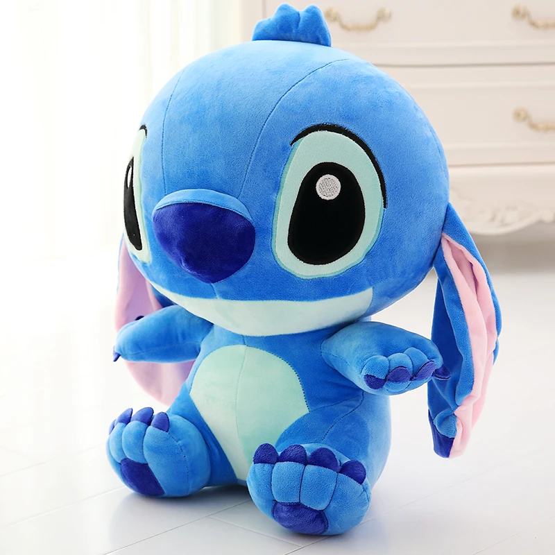 10-80 см Kawaii Stitch плюшевые игрушки мягкие милые аниме Лило и Стич шовные куклы для детей Детские Подушки Подарки на день рождения