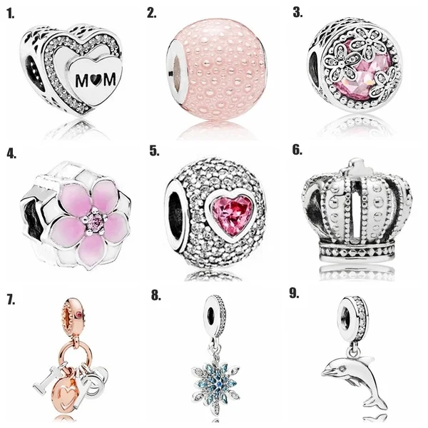 

Women Fashion Beads & Jewelry Making 925 Sterling Silver Charms for Diy Bracelets