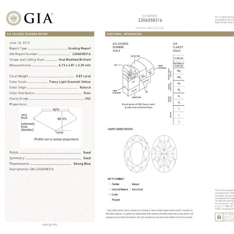 ANI ЮВЕЛИРНЫЙ зеленый бриллиант сертификат GIA VS2 модный светильник зеленовато