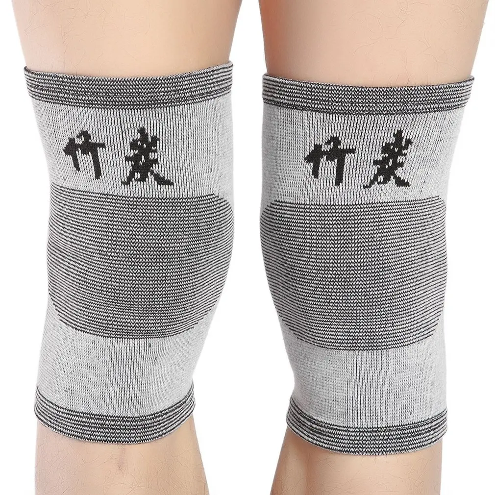 

1Pair Knee Warm Support Brace Leg Arthritis Injury Gym Sleeve Elasticated Bandage knee Pad Charcoal Knitted Elbow kneePad Hot