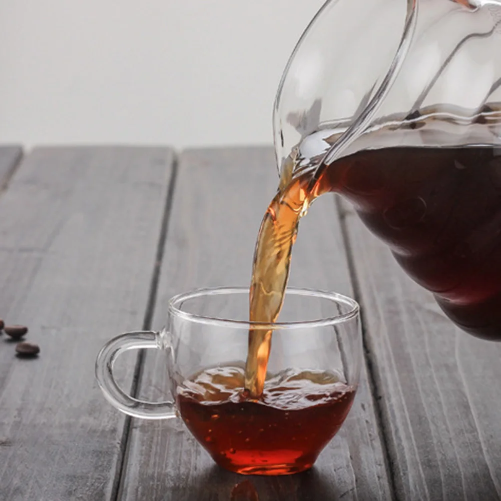 

Pour Over Range Coffee Server Carafe Drip Coffee Pot Coffee Kettle Brewer Barista Percolator Clear 360ml 600ml 800ml
