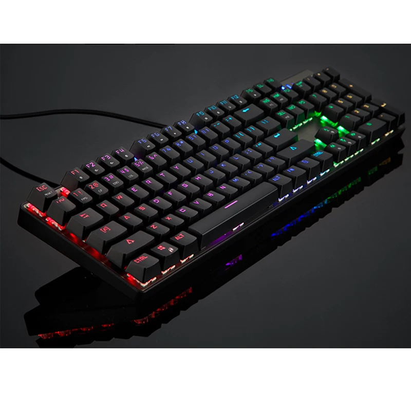 Motospeed CK104 игровая механическая клавиатура Русский Английский красный синий
