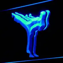 I906 карате действие домашний Декор подарок свет знак вкл/выкл Swtich 20+ цвета 5 размеров