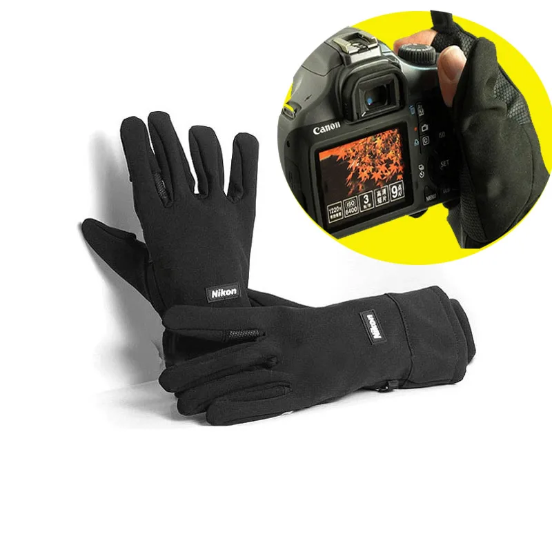 

Outdoor Waterproof non-slip shooting gloves for nikon D800 D810 d7000 d5100 d5000 d3100 D610 D500 D4 4S D750 3400 D850 D320 D90