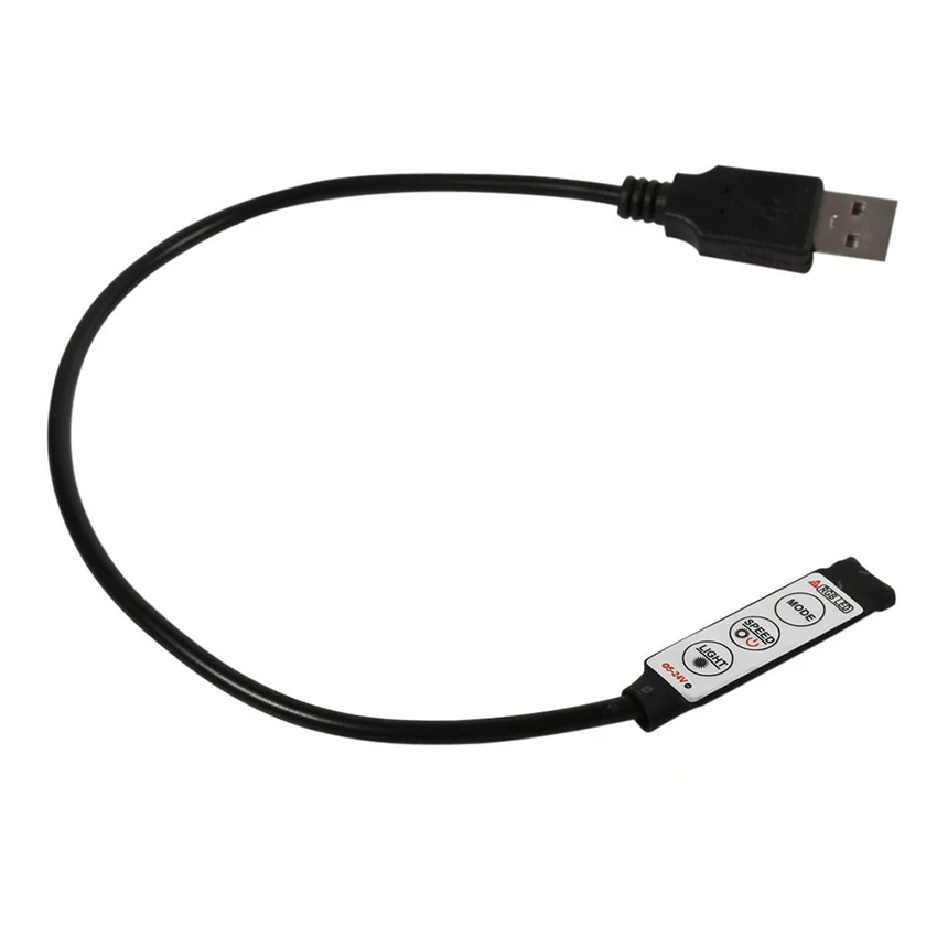 Светодиодный диммер 50 см 100 с USB контроллером и 3 клавишами 4 контактный разъем для