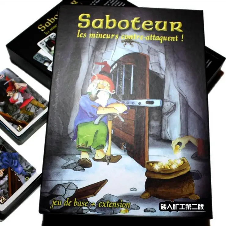 

Saboteur Board Game 1+2 VersionSaboteur1 Version Jeu De play card Funny Board Game With English Instructions Family Board Game