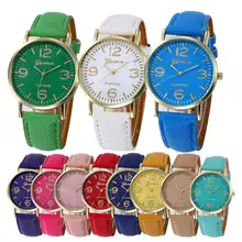 2017 NEW Women Fashion Retro Classical Casual Checkers Faux Leather Quartz Analog Wrist Watch Hot Dropshipping L833