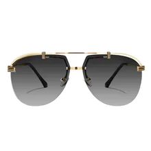 Мужские солнцезащитные очки для вождения автомобиля металлическая рама Винтажный Классический Простой стиль