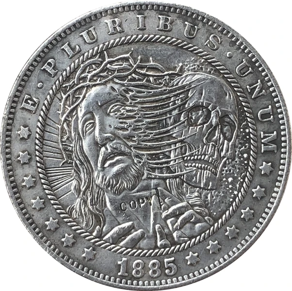

Hobo Nickel 1885-CC USA Morgan Dollar COIN COPY Type 126