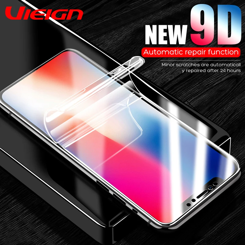 

9D Full Cover Soft Hydrogel Film For iphone 6 6S 7 8 Plus XS Screen Protector On The For iphone 6 6S 7 8 X XR Film Not Glass