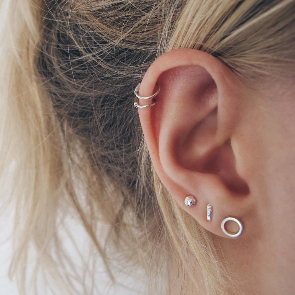 e-Manco stainless steel stud earrings for women korean small earings fashion jewelry minimalist women earrings stud wholesale