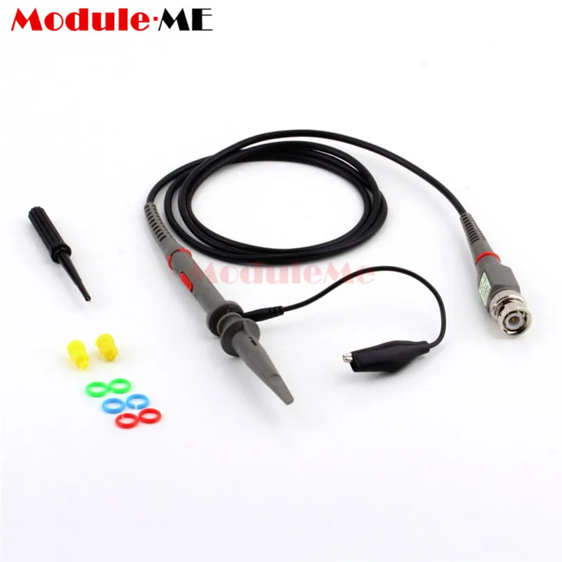 P6100 Oscilloscope Probe Kit DC 100MHz Scope Clip Test Probe 100MHz For