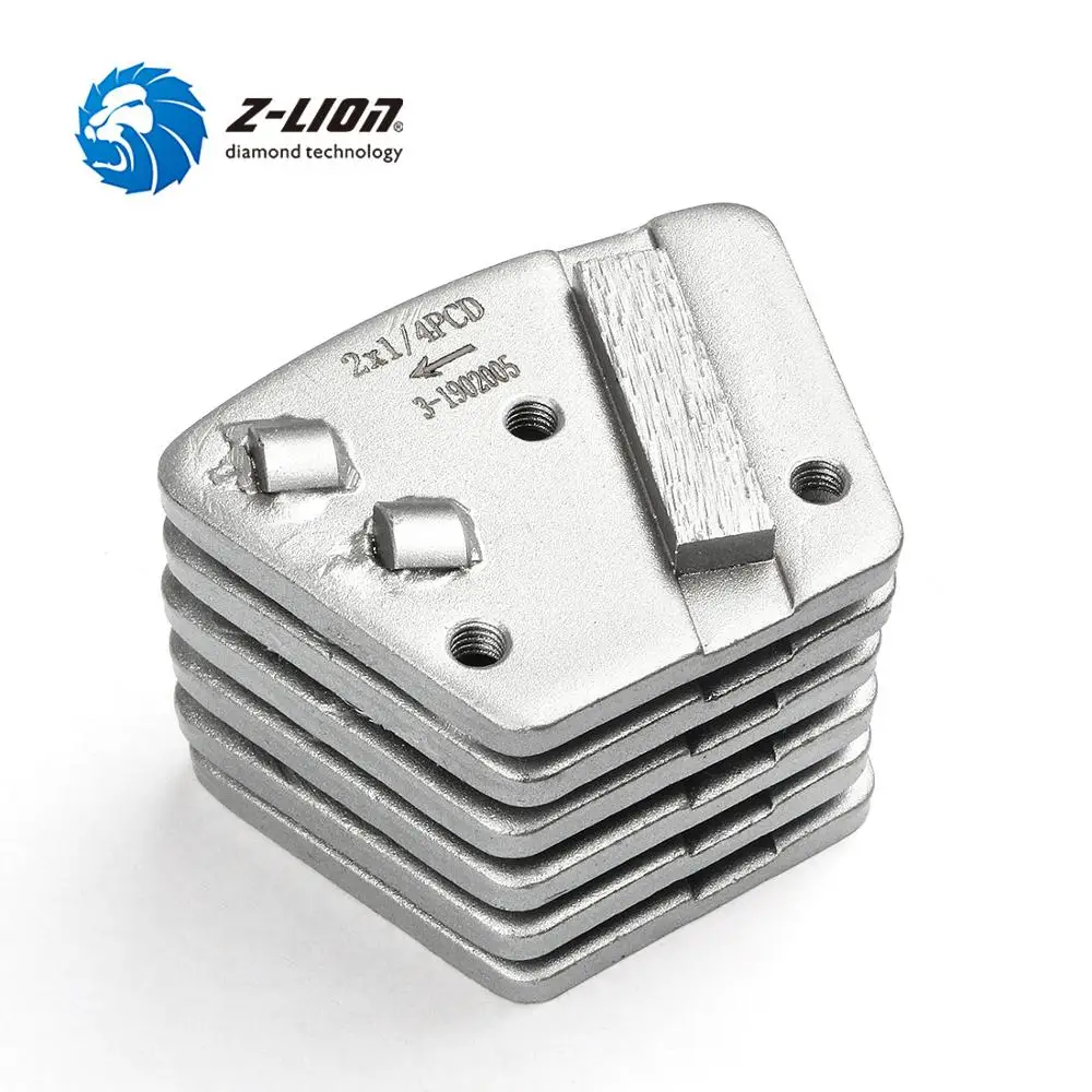 Z-LION PCD Metal Trapezoid Grinding Disc 2 Quarter Round With Sacrificial Diamond Segment Epoxy Removing Floor Scrapers | Инструменты