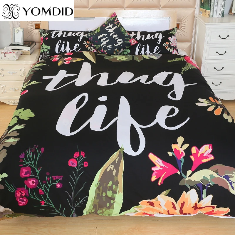 

Letter Printing bedding set digital printing bedcloth quilt cover/sheet pillowcase Valentines Present flower pattern bed Linens