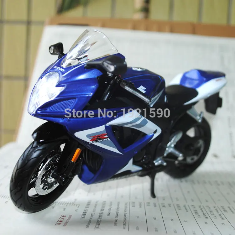 1/12 Scale Motorbike Suzuki GSX R750 Diecast Metal Motorcycle Model Toy For Collection/Gift/Kids