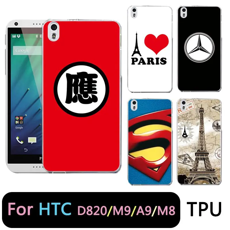 Qmswei ТПУ прозрачный чехол для телефона htc M8 мягкий с буквенным принтом Супермен