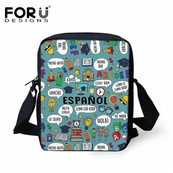 

FORUDESIGNS Spanish Teacher Pattern Kids School Bags Small School Bag for Kindergarten Baby Casual Children's Backpack Bolsa Bag