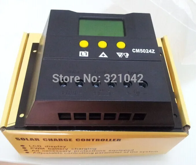 PWM CM5024Z 50A 12 V/24VDC солнечная панель Батарея регулятор солнечное зарядное устройство