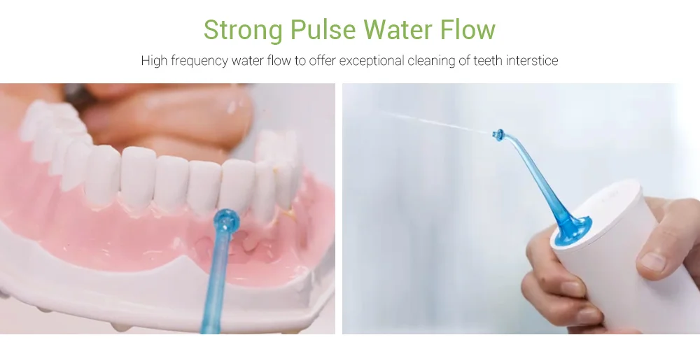 SOOCAS W3 ирригатор для полости рта набор с 4 наконечниками портативный водный зубной Флоссер струи воды Чистый зуб стоматологический очиститель