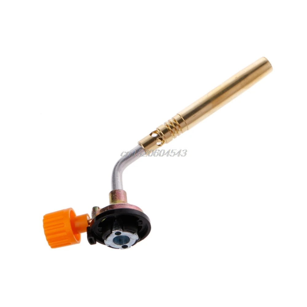 Flamethrower Burner Butane Gas Blow Torch Hand Ignition Camping Welding BBQ Tool Welding Torches R06 Drop
