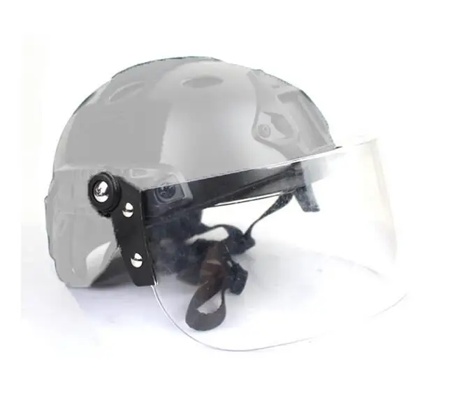 

Transparent Windshield Lens Riot Mask Guide Rail Helmet FAST Helmet Special CS Anti BB Protection Face