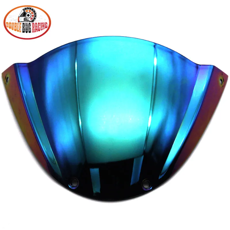 Аксессуары для мотоциклов спортивные ветровое стекло дефлектор Viser козырек подходит для поездок на мотоцикле Ducati Monster 696 796 1100 1100S монстр - Цвет: dark rainbow