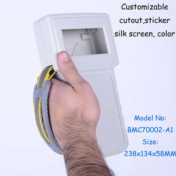 

Free shipping Handheld instrument shell plastic project box electronic cases abs plastic enclosure 238*134*58mm