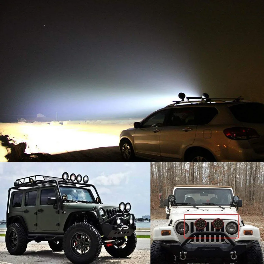 OKEEN 2 шт. 51 Вт фонарь дальнего света для внедорожника трактор ATV SUV УАЗ Авто 4WD 4x4