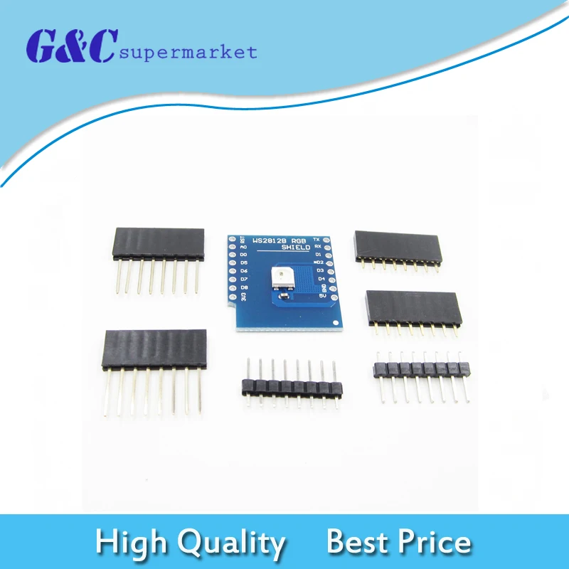 

For Wemos D1 Mini WS2812B Board RGB LED Shield for wemos d1 mini shield ESP8266 For Arduino