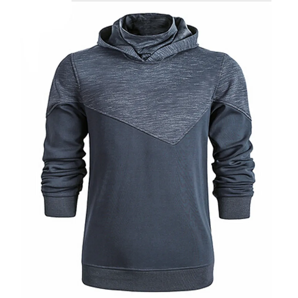 HEFASDM Mens Casual Basic Long Sleeve Plaid Slim-Fit Spliced Color Shirts