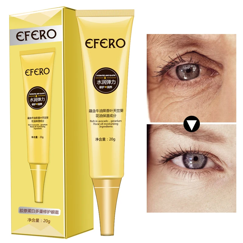 2Pcs Eye Cream Anti puffiness Face Care Dark Circles Removal Anti