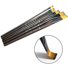 6 шт./компл. набор нейлоновых волосяных Акриловые искусства Краски кисть гуашь в наборе акварель масло Краски ing кистей для макияжа разных Размеры кисти художника