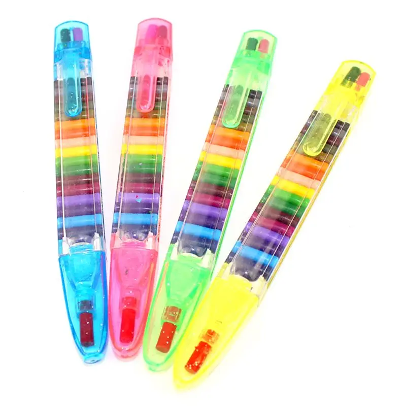 

2 Pcs Paint Drawing Crayon Pen 20 Colors Kids DIY Graffiti Pencil Children Art Supplies Painting Tool Educational Toy