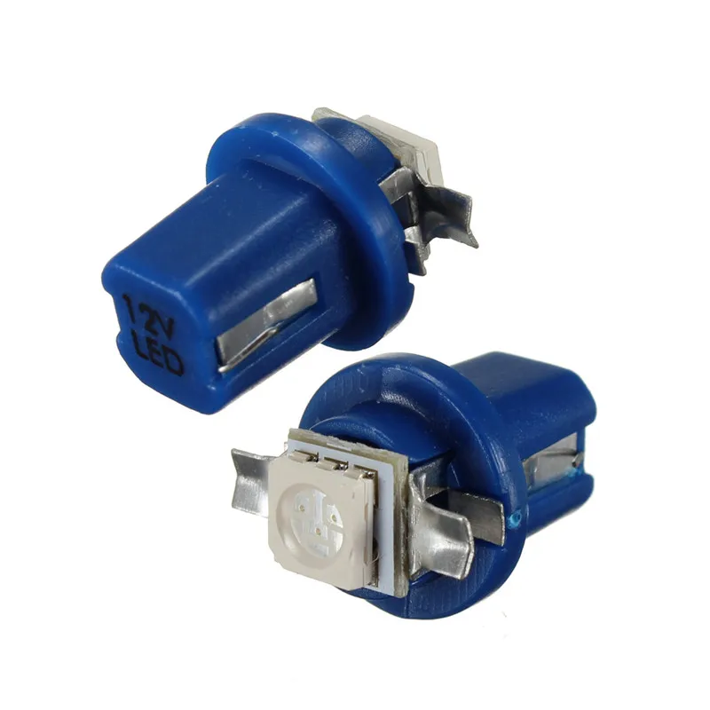 

10pcs Blue Red White B8.5D 509T B8.5 5050 Led 1 SMD T5 Lamp Auto Wedge Car Gauge Dash Bulb Dashboard Light 12V