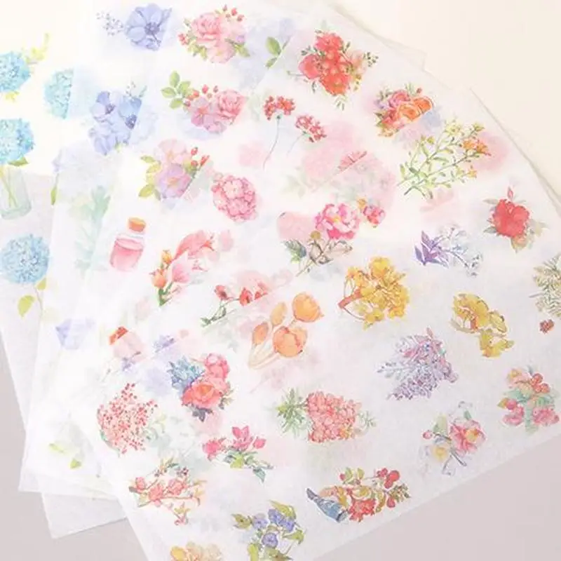 

6 Sheets/Set Unicorn Sticker Stationery Kawaii Sticker Flakes Novelty Cartoon Custom Stickers Diary Decoration Cute Stickers