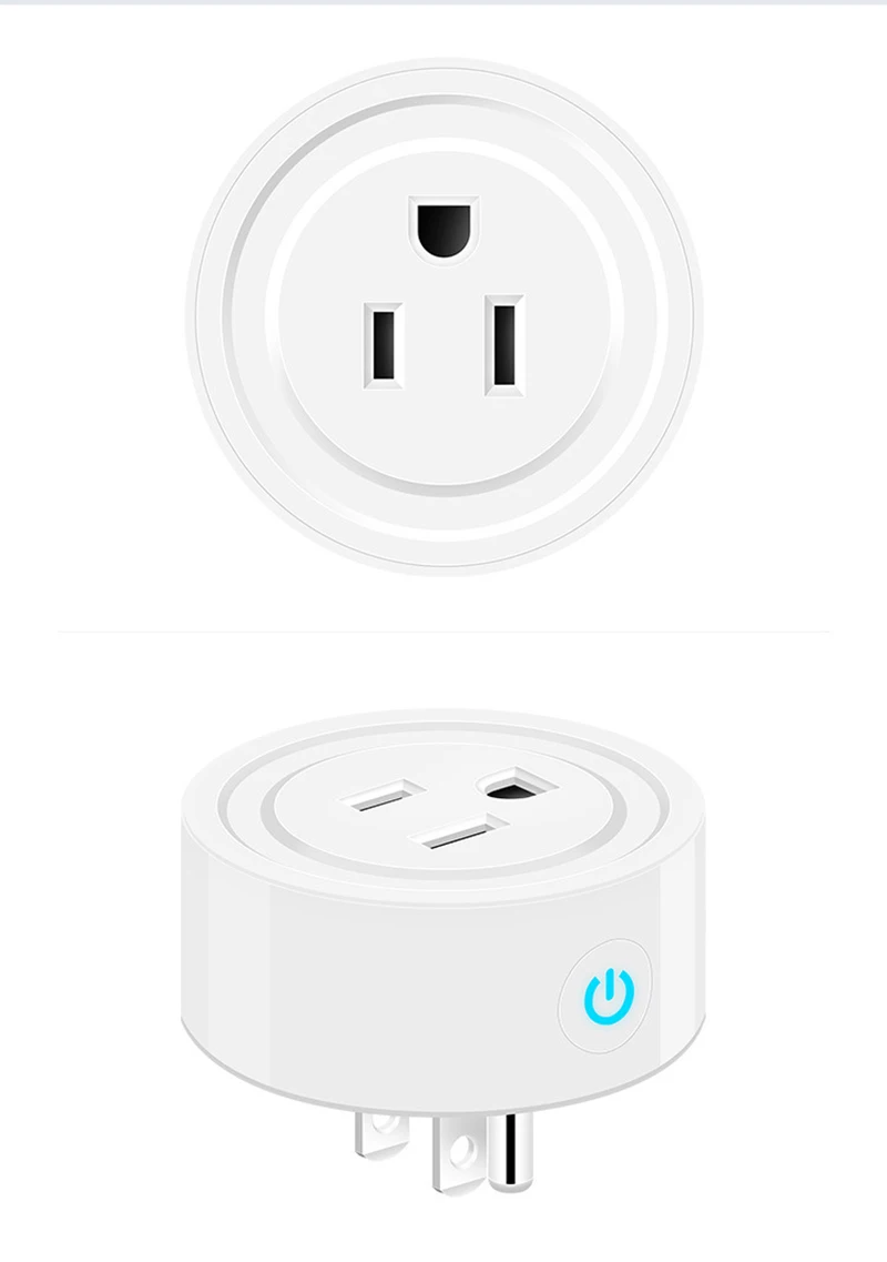 FrankEver US Smart Plug 10A домашняя Автоматизация Wi-Fi розетка синхронизации включения/выключения питания работает с Alexa и Google Tuya Smart life APP