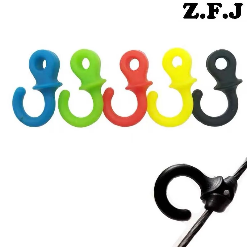 

4pcs Monkey Tail Bow String Stabilizer Compound Bowstring Damper Sliencer Stop Shock Noise Oscillation Simple Installation