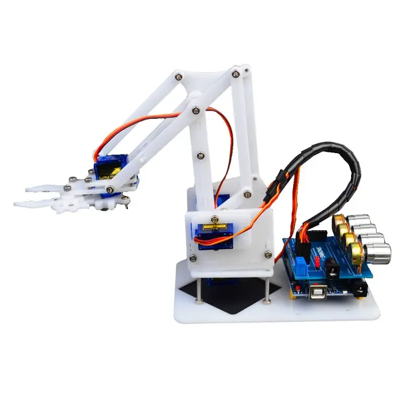 

DIY Assembly Acrylic Mechanical Arm Grasp 4 Degrees of Freedom Arduino sg90 Economic Edition