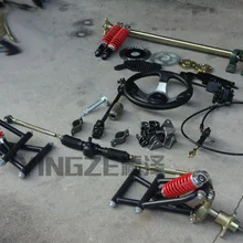 GO KART KARTING детская коляска ATV UTV 1 м задний мост рулевая передача рейка Шестерня U шарнир рулевая тяга рулевое колесо с амортизаторами