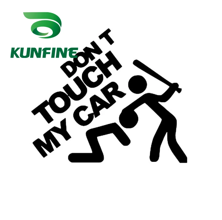 Goede KUNFINE Auto Styling sticker raak mijn auto Auto Sticker Vinyl Decal Decoratie film Auto Diy Sticker Tuning onderdelen