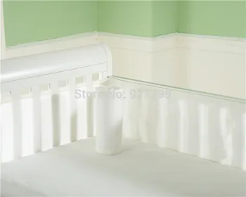 

White breathable baby crib bumper Newborn Bed Bumpers Summer Kid Bedding Set infant Bedding Sets for Infant 420CM
