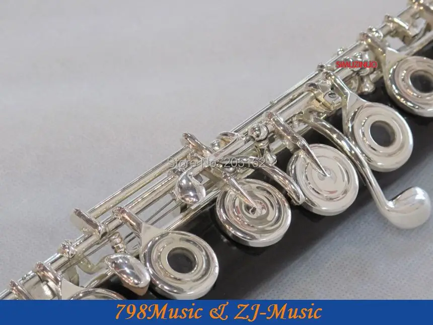 PROFESSIONAL African Blackwood Grenadilla Flute B foot Open Hole Split E Offset G American